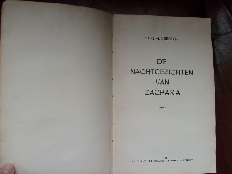 Kersten G.H. - De nachtgezichten van Zacharia deel 2