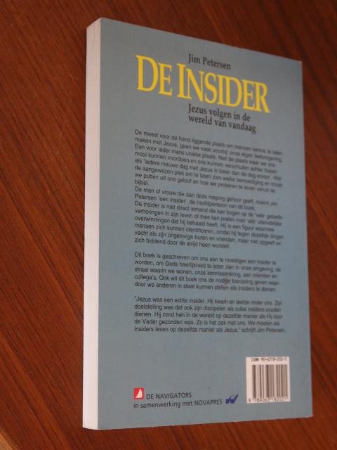 Petersen, Jim - DE INSIDER. Jezus volgen in de wereld van vandaag.