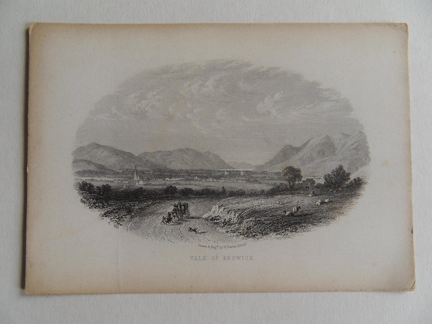 Garnett, J. - Garnett`s Views of the English Lakes. - Keswick District. [ Omslag met 11 losse gravures ].