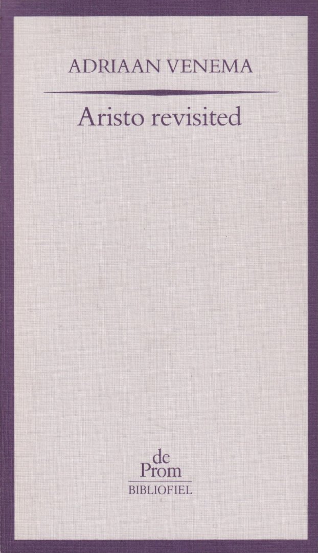 Venema, Adriaan - Aristo revisited
