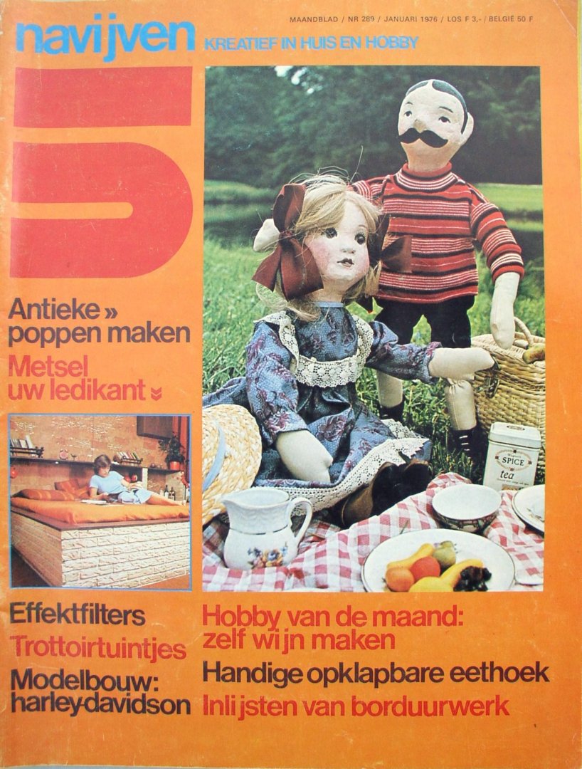 Ruiter Korver, J. de ( hoofdred.) - navijven kreatief in huis en hobby / maandblad 1976