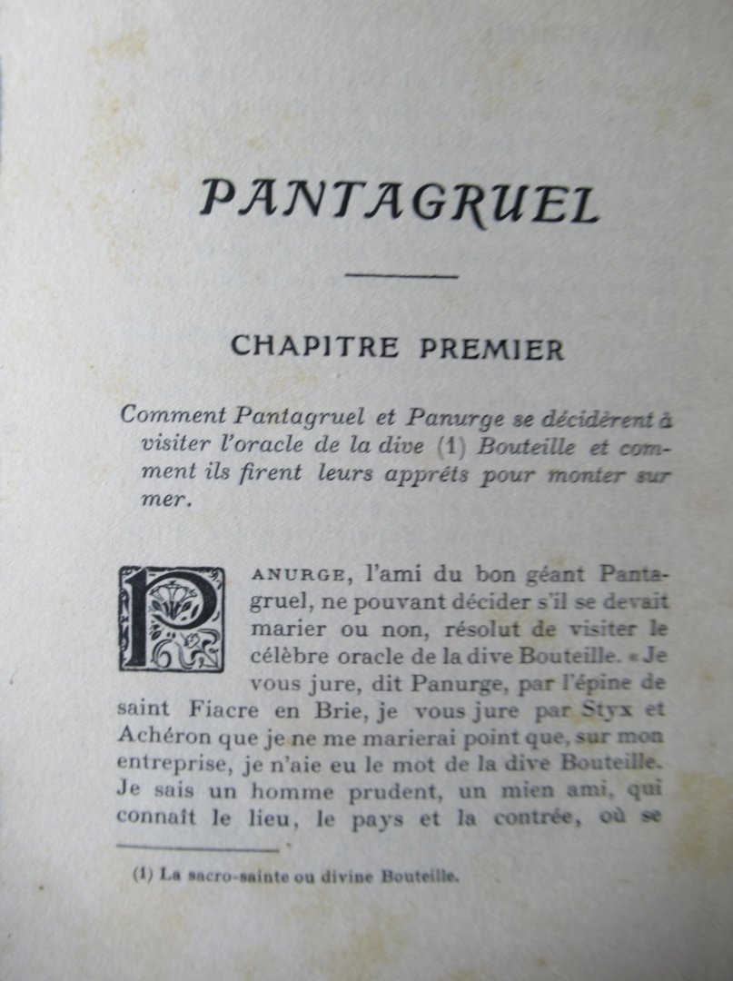 Rabelais - Pantagruel 2 delen