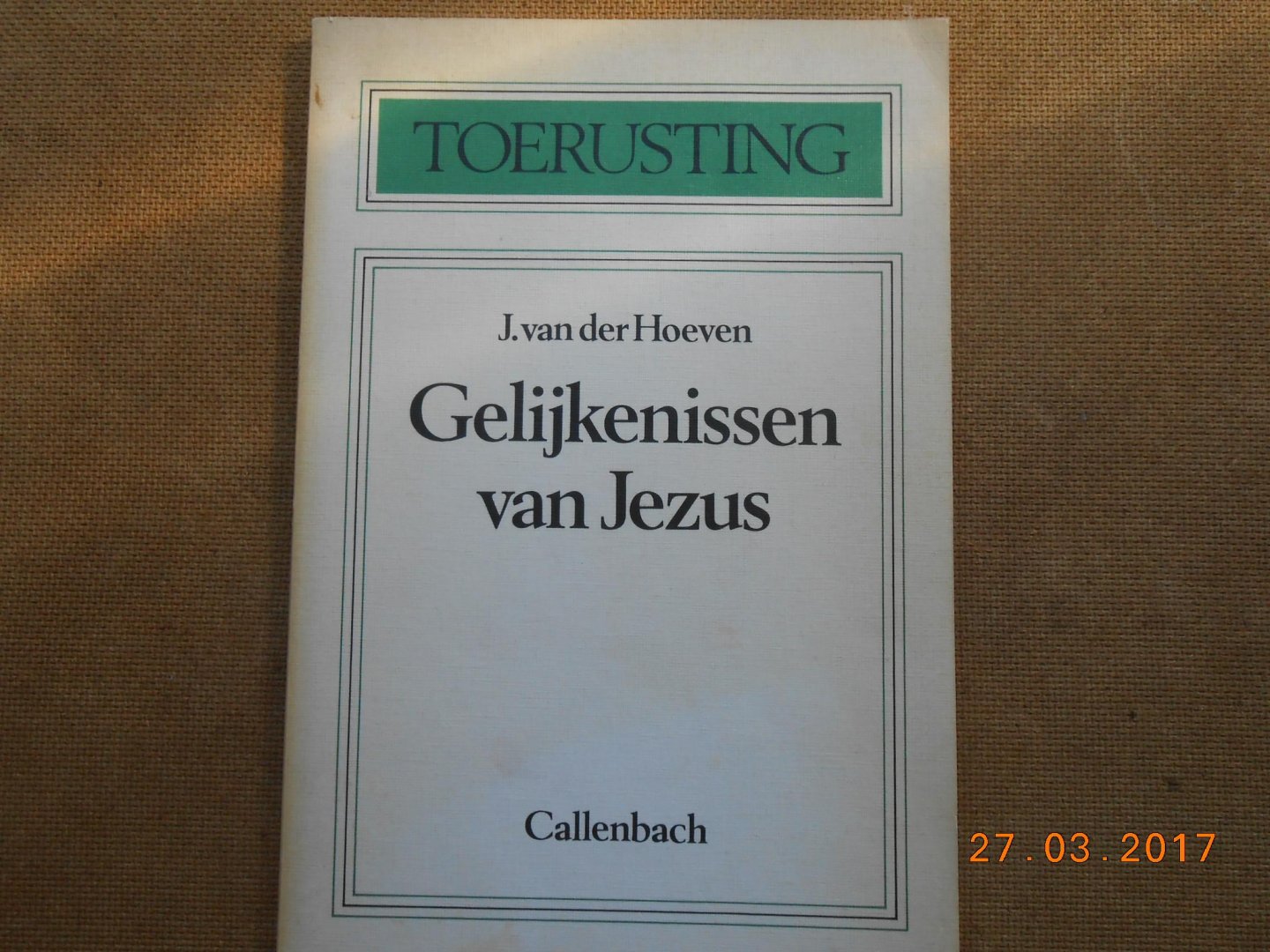 Hoeven J van der - Gelykenissen van Jezus