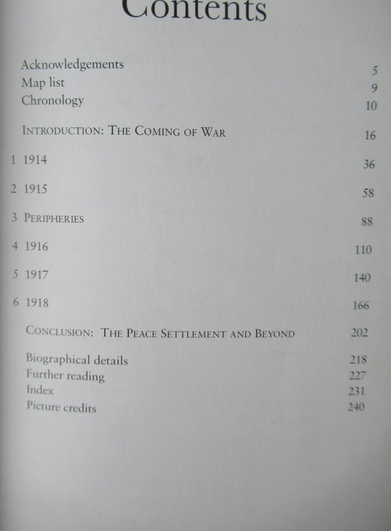 Prior, Robin - Wilson, Trevor - The first world war