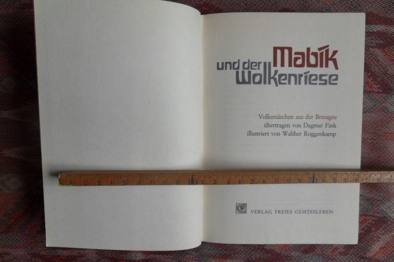 Fink, Dagmar (übertragen von). - Mabik und der Wolkenriese. - Märchen aus der Bretagne.