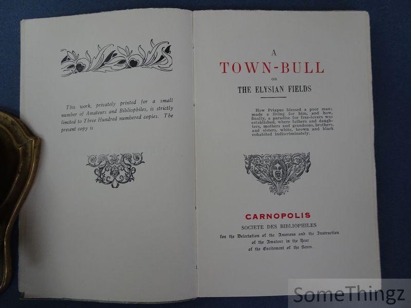 Anonymous. - A Town-Bull; or, The Elysian Fields.