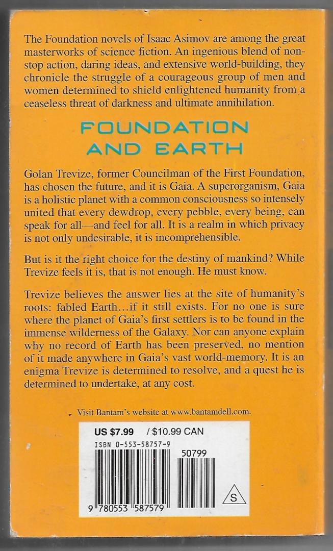 Asimov, Isaac - Foundation and Earth