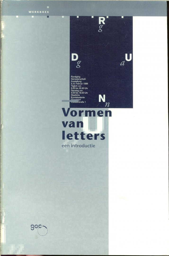 Kincaide Karin   en Harrie Heuvelmans  met  Peter  Sleutels - Vormen van Letters. een introductie.