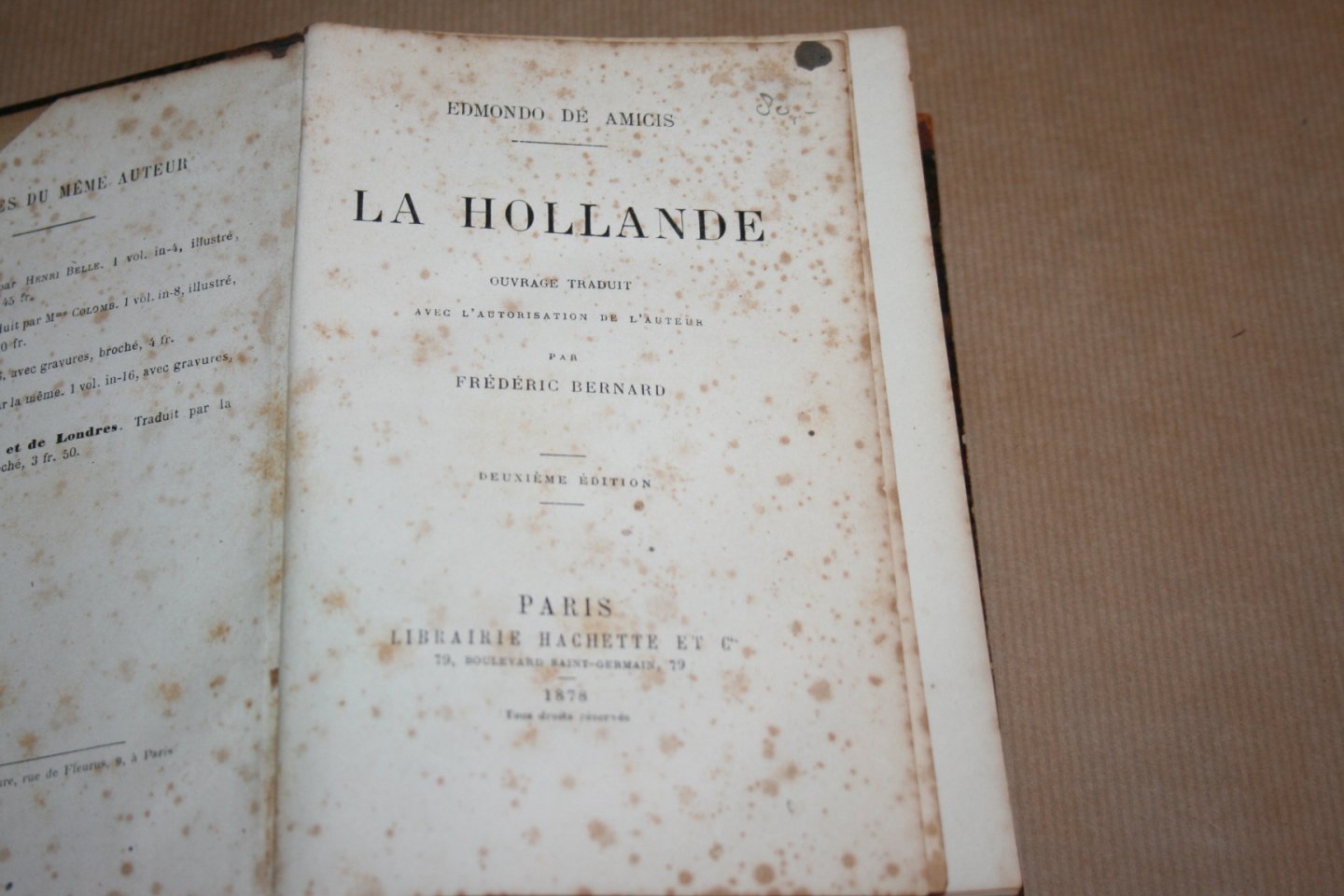 F. Bernard - La Hollande