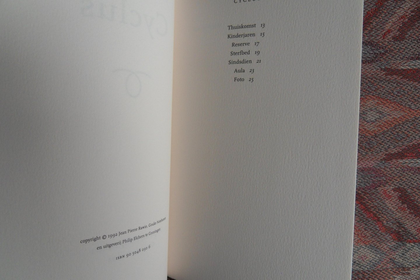 Rawie, Jean Pierre. - Cyclus. [ Genummerd ex. 203 / 250 ].