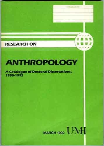  - Research on anthropology