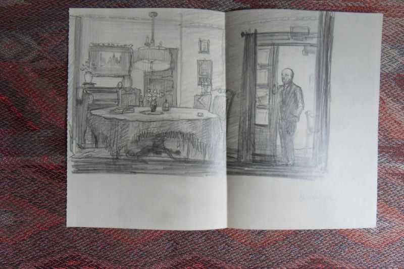 Osinga, Marten. [ waarschijnlijk / mogelijk uit direct familiebezit - zie verder ]. - Het Trappenhuis. [ ! Met twee originele tekeningen van de auteur ].