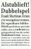 Arion, Frank Martinus - DUBBELSPEL