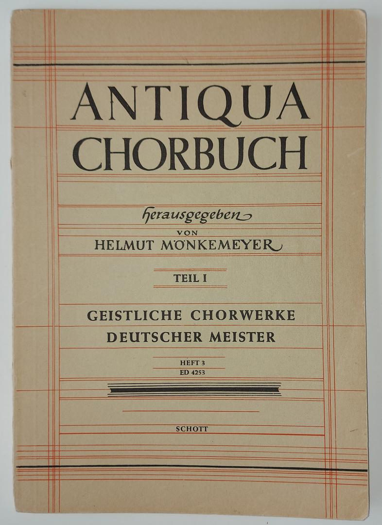 Monkemeyer, Helmut - Antiqua Chorbuch Teil 1 Heft 3
