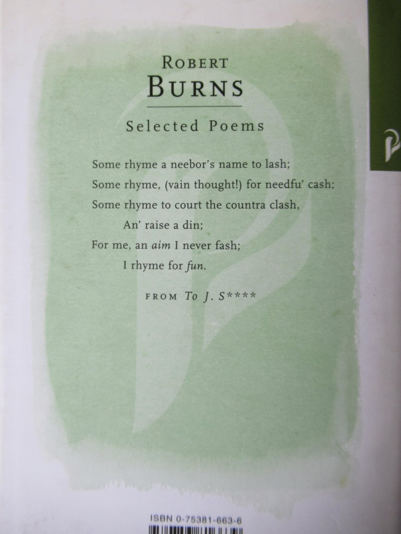 Burns, Robert - Selected poems