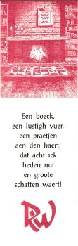 - boekenlegger: Een boeck, een lustigh vuur, ......
