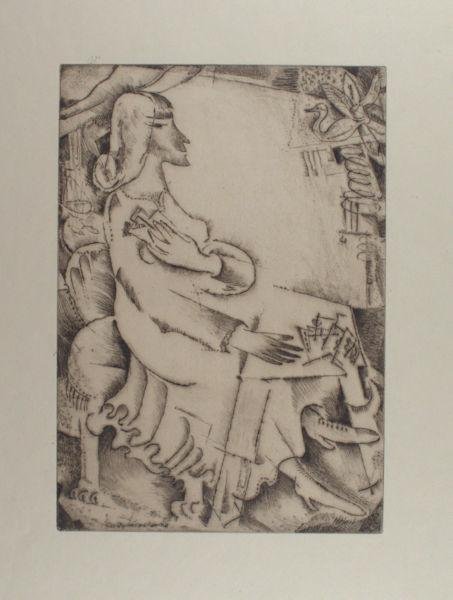 Mees, Fokko, Dirk Nijland, A. Derksen van Angeren, S. Moulijn e.a. - Vereeniging tot Bevordering der Grafische Kunst. 12 Prenten door leden der Vereeniging.