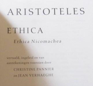 Aristoteles - Ethica / Ethica Nicomachea