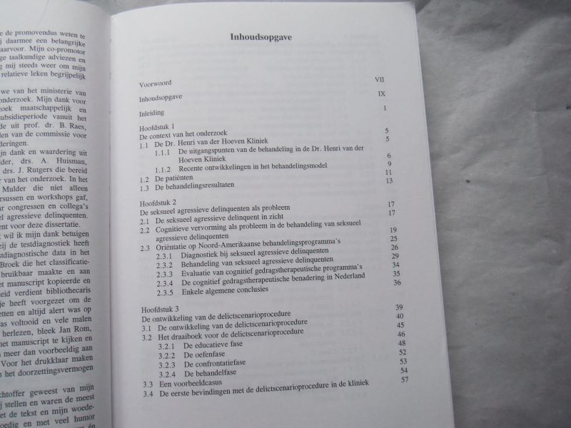 Beek, D.J. van - De delictscenarioprocedure bij seksueel agressieve delinquenten