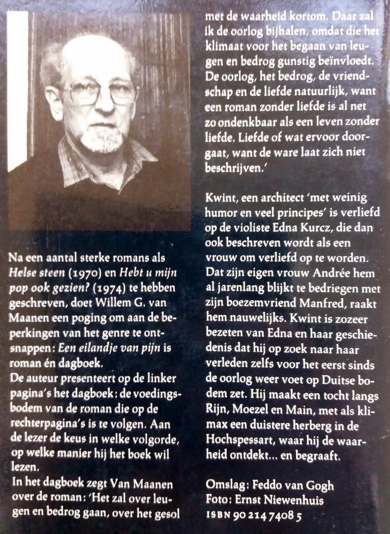 Maanen, Willem G. van - Een eilandje van pijn