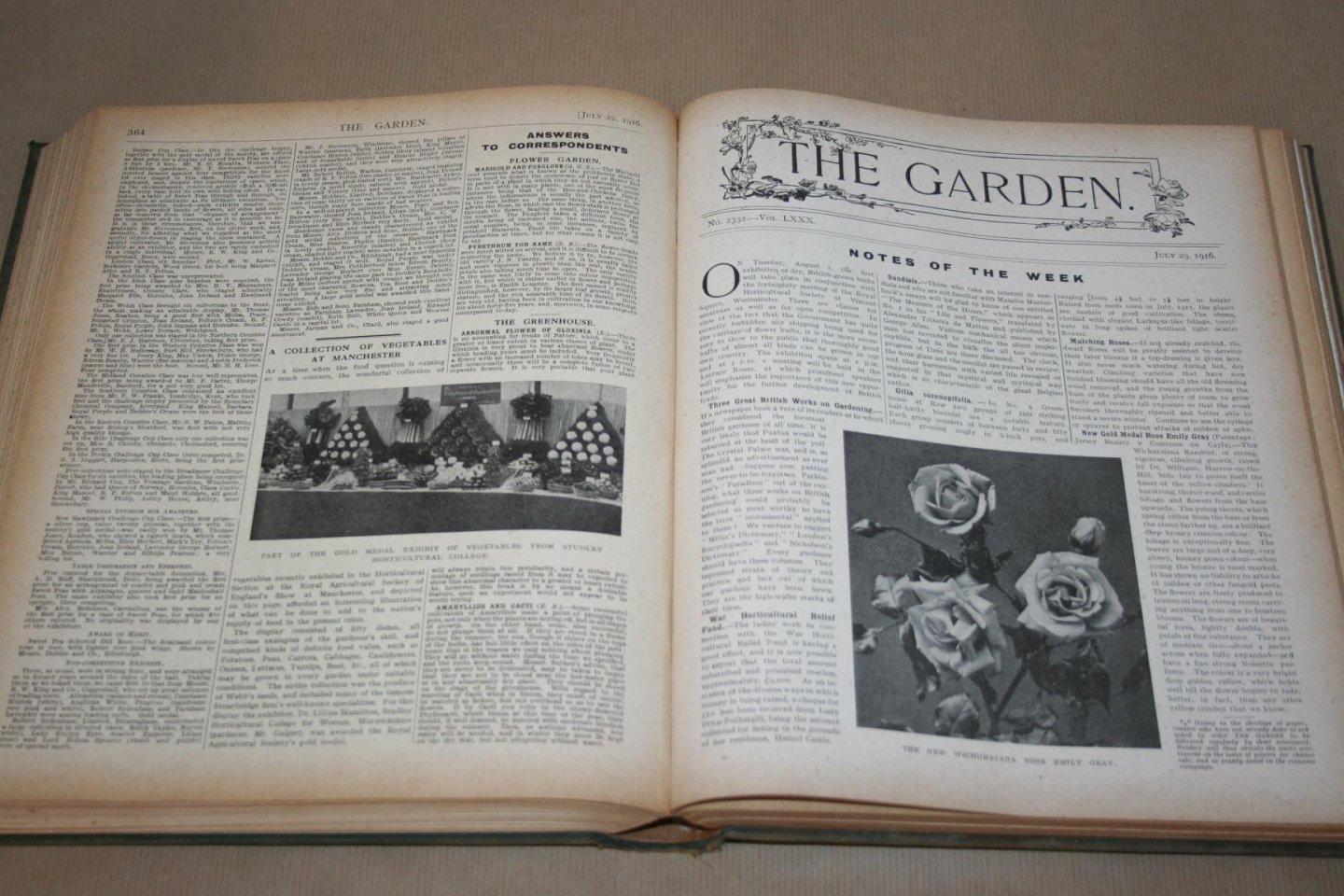 H. Cowley - The Garden - 1916 -- Illustrated Weekly Journal -- Horticulture in all its Branches