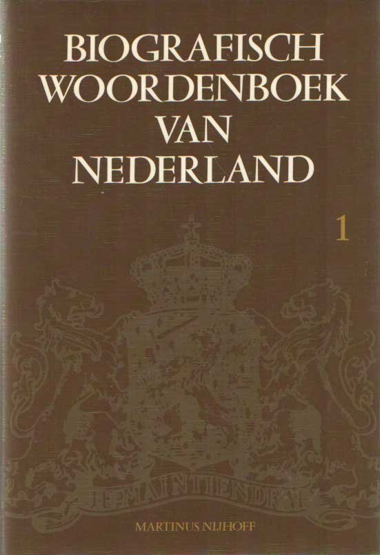 Charité, J. (red.) - Biografisch woordenboek van Nederland (deel 1 t/m 4)