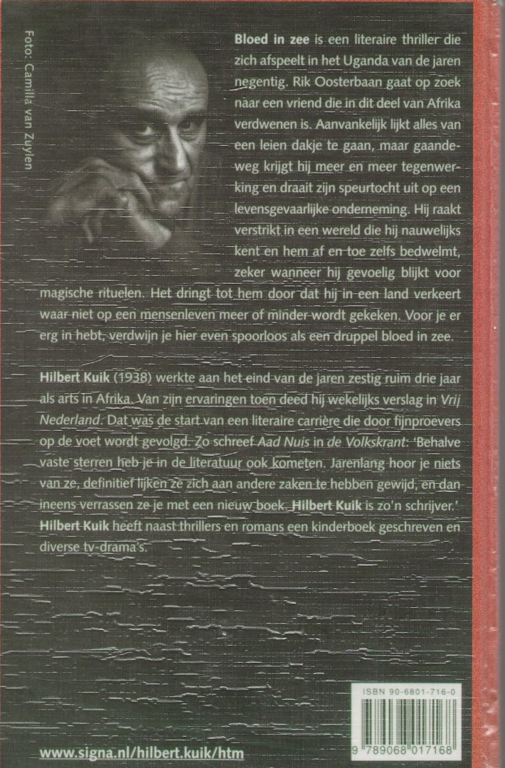 Kuik, Hilbert . Omslagontwerp Wil Immink  Typografie Scriptura  Westbroek - Bloed in Zee