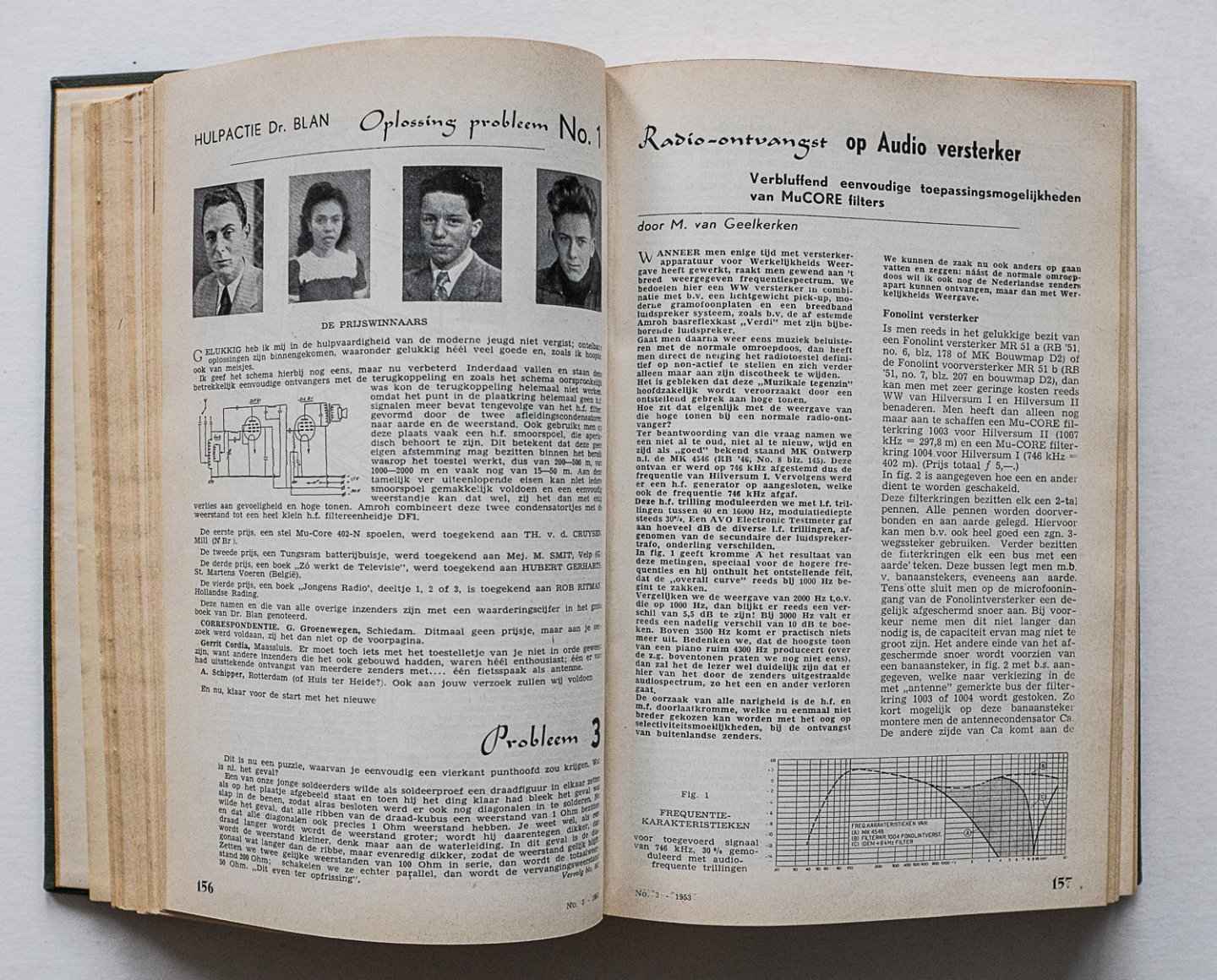  - Radio Bulletin 1953 (12 nummers compleet, inclusief de inhoudsopgave, 748 pag.)