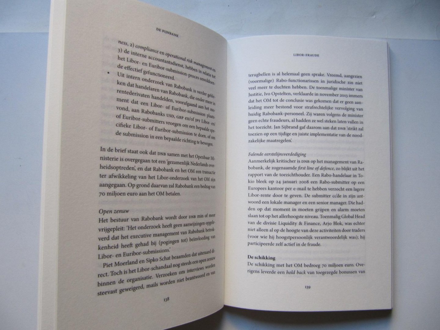 Heer, Nils de - De pijnbank / De problemen van de Rabobank