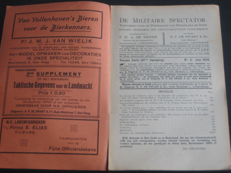  - De Militaire Spectator, Tijdschrift voor de weermacht van Nederland en Indie