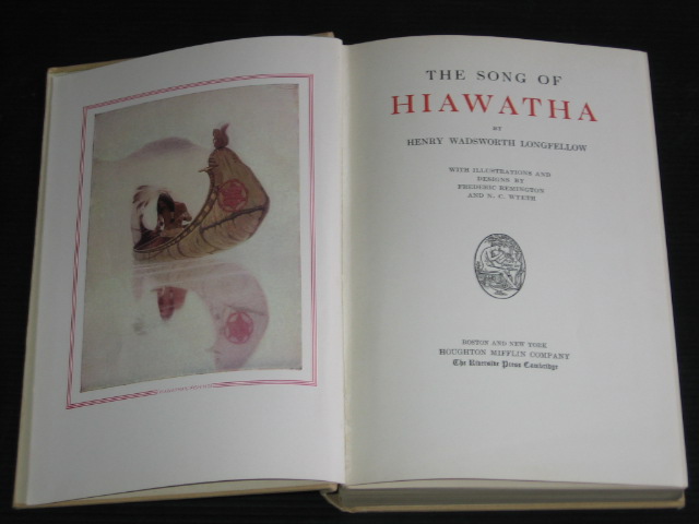Wadsworth Longfellow, Henry, with illustrations and designs by Frederic Remington - The Song of Hiawatha