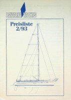 Bavaria Yachts - Brochure Bavaria Sailing Yachts Preisliste 1993