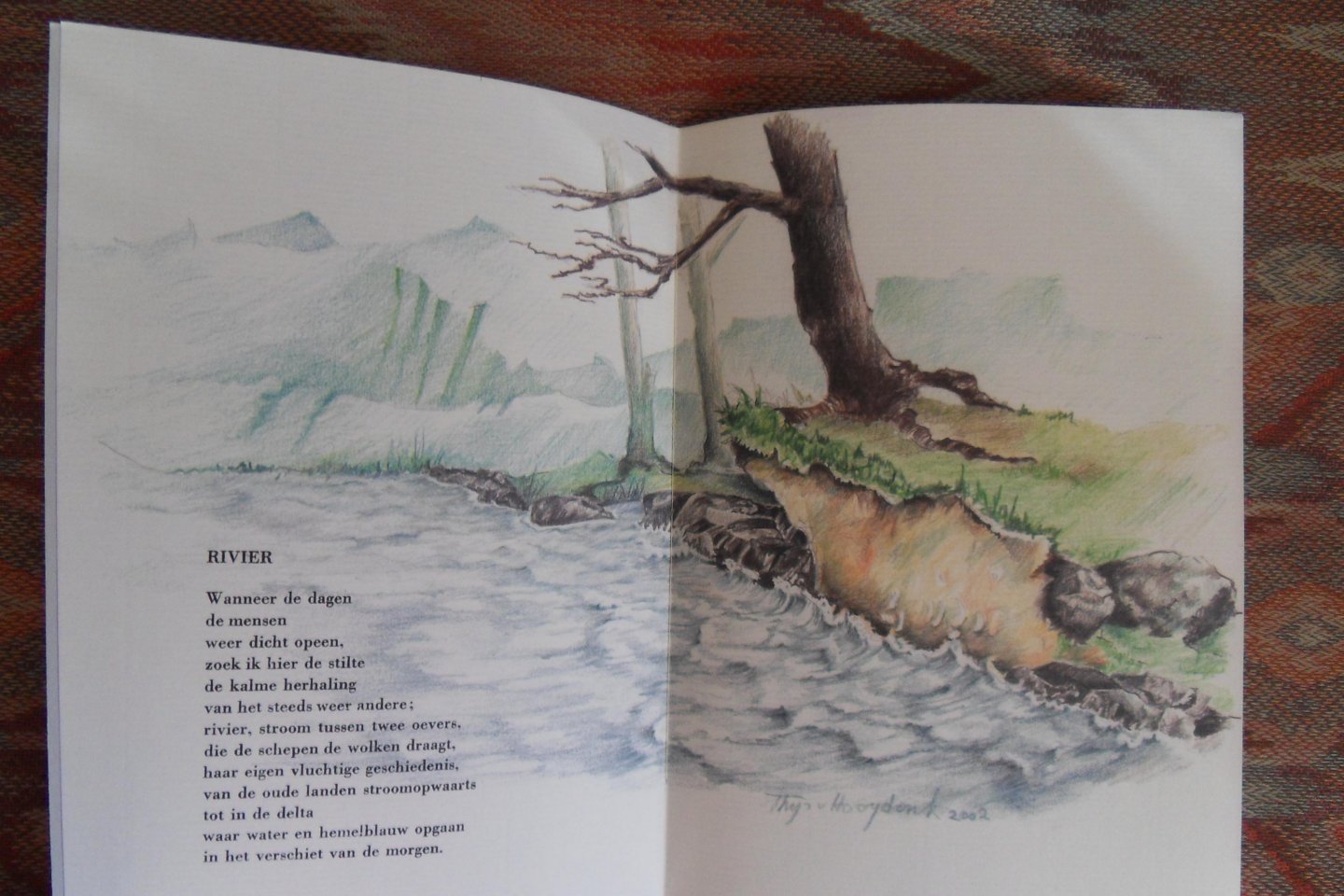 Ramele, Ferrie van. [ Gesigneerd door de auteur en illustrator ]. - Rivier. [ Genummerd ex. LIII / CL ]. - {niet de afwijkende uitgave van 1999}.