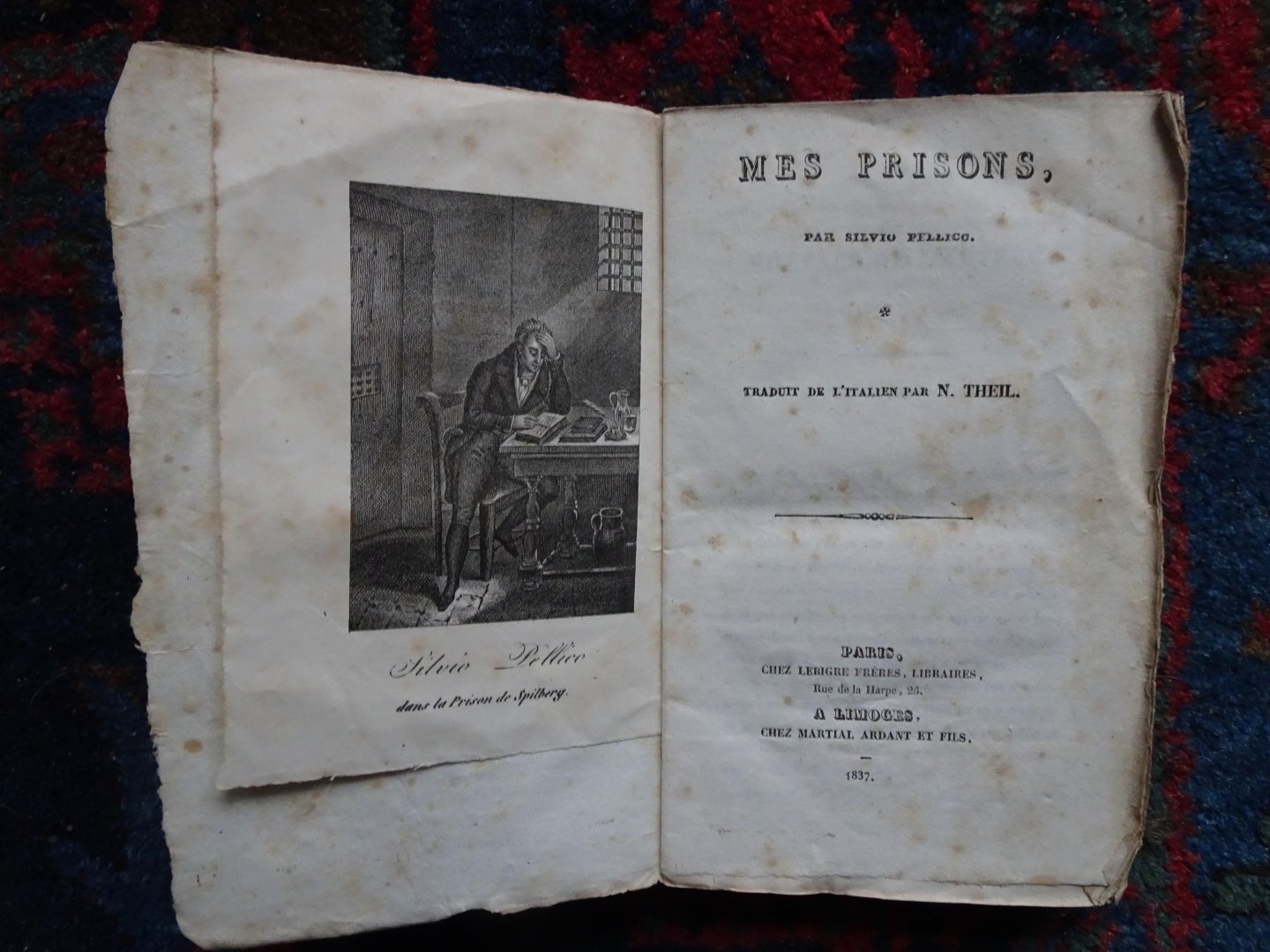 Pellico, Silvio - MES PRISONS Mémoires. Traduit de l'Italien par N. Theil