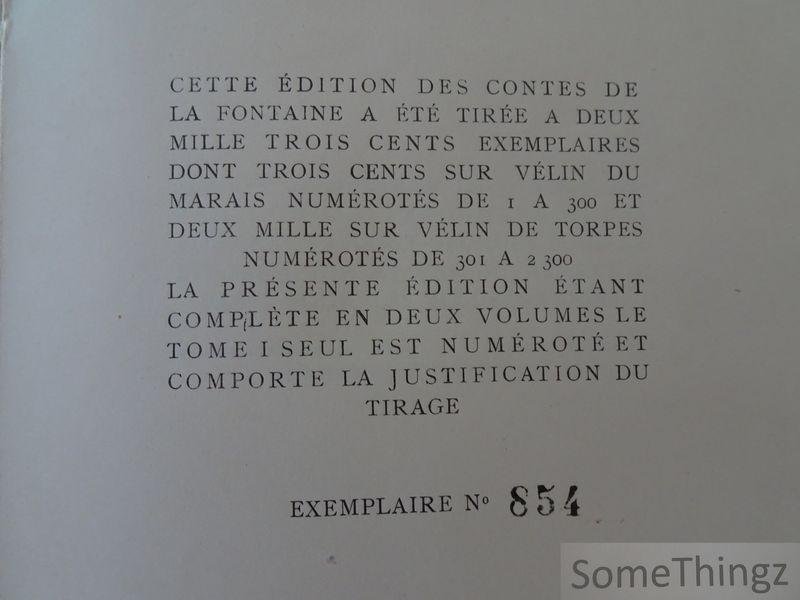 Jean de la Fontaine et Nicolas Monsiau (ills.). - Contes. illustrations par Nicolas Monsiau. Tome 1.