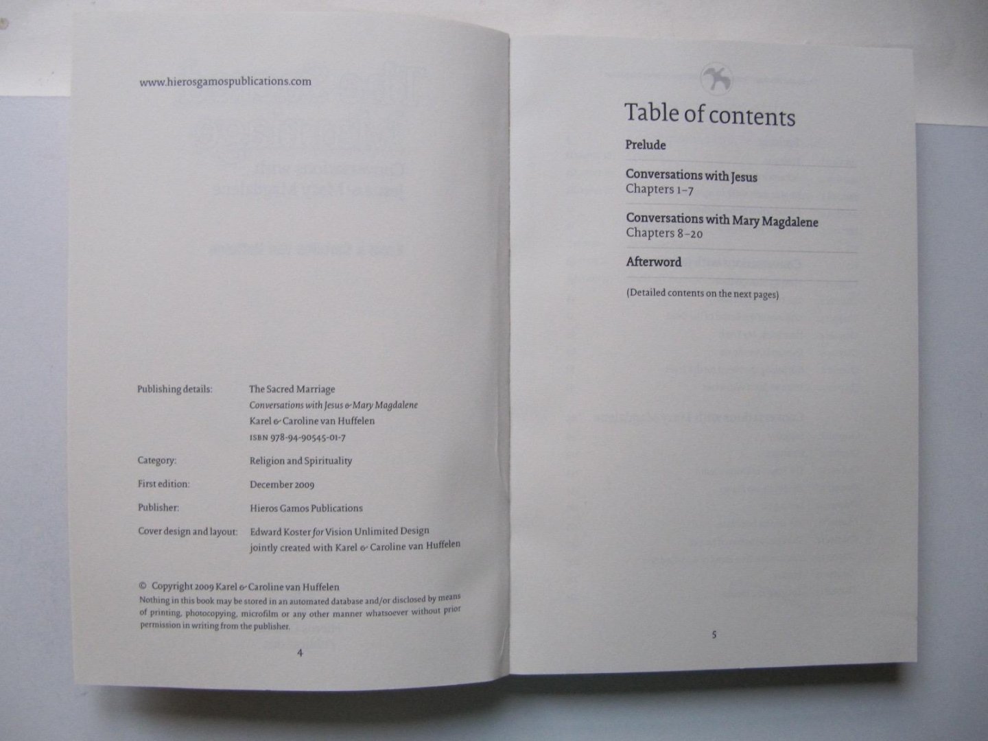 Karel & Caroline van Huffelen - The Sacred Marriage; Coversations with Jesus & Mary Magdalene