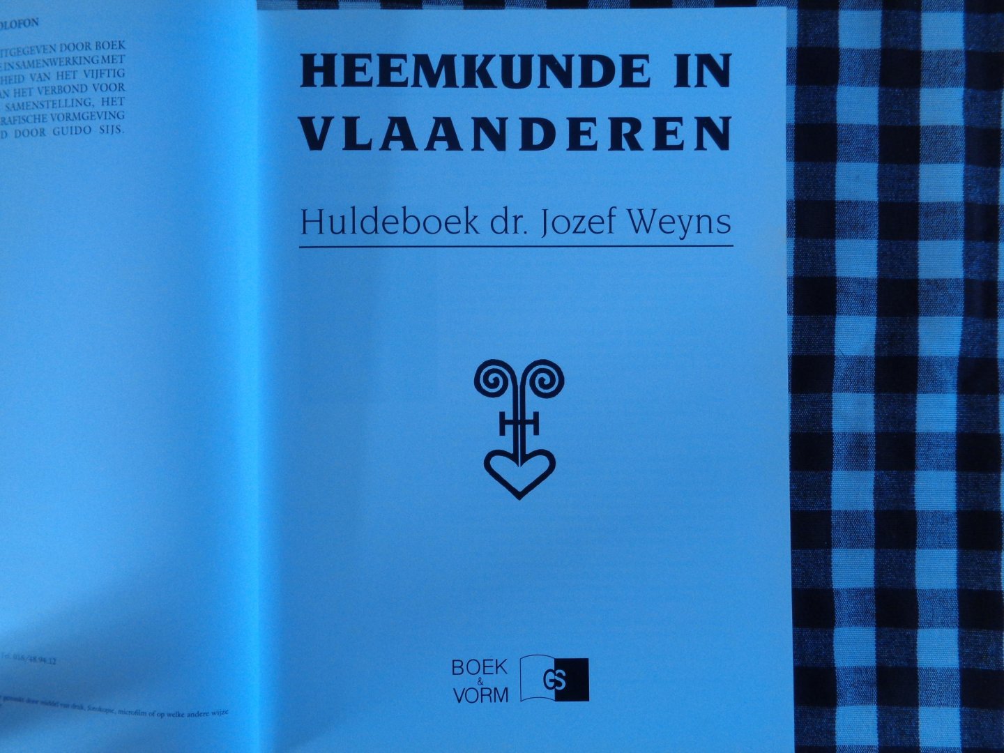 jozef   Weyns - Heemkunde in vlaanderen huldeboek dr. jozef weyns