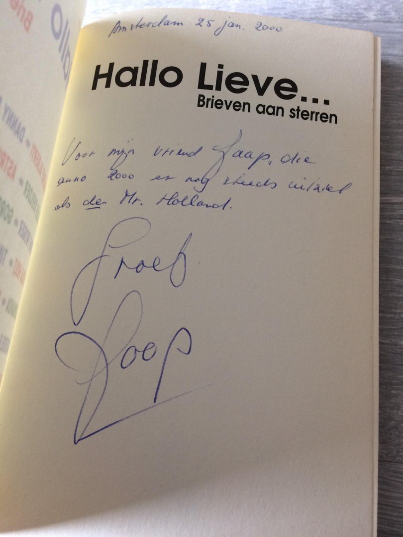 Joop Oonk,Johnny Lion - Hallo lieve... / mogelijk gesigneerd