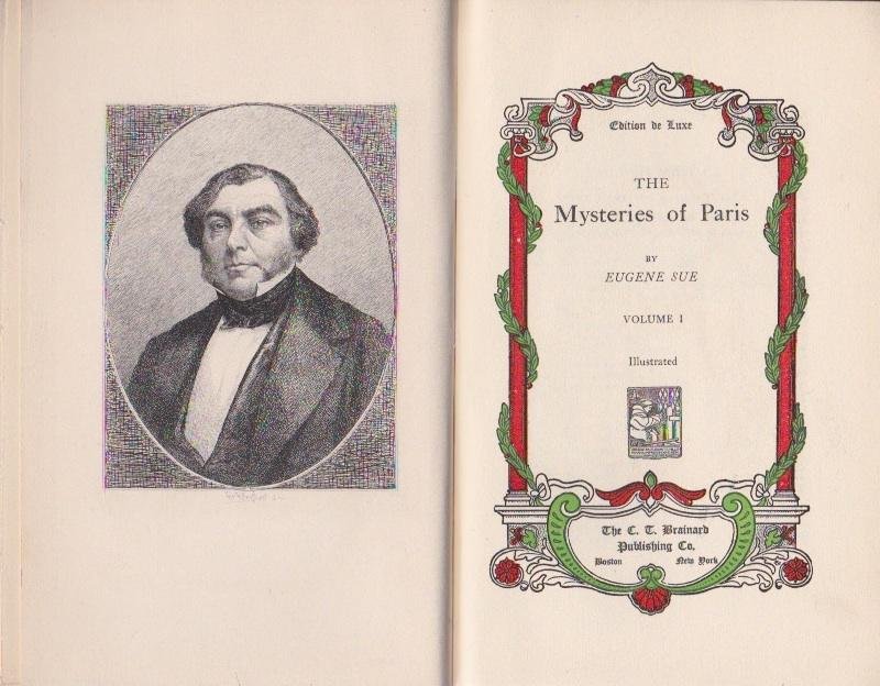 Sue, Eugene - The Mysteries of Paris. Illustrated (3 Vols.)