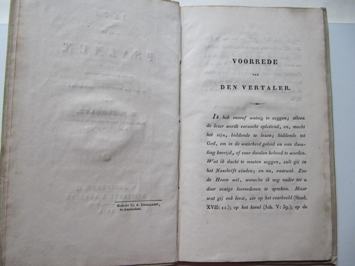 H.P. Scholte - Iets over de Psalmen