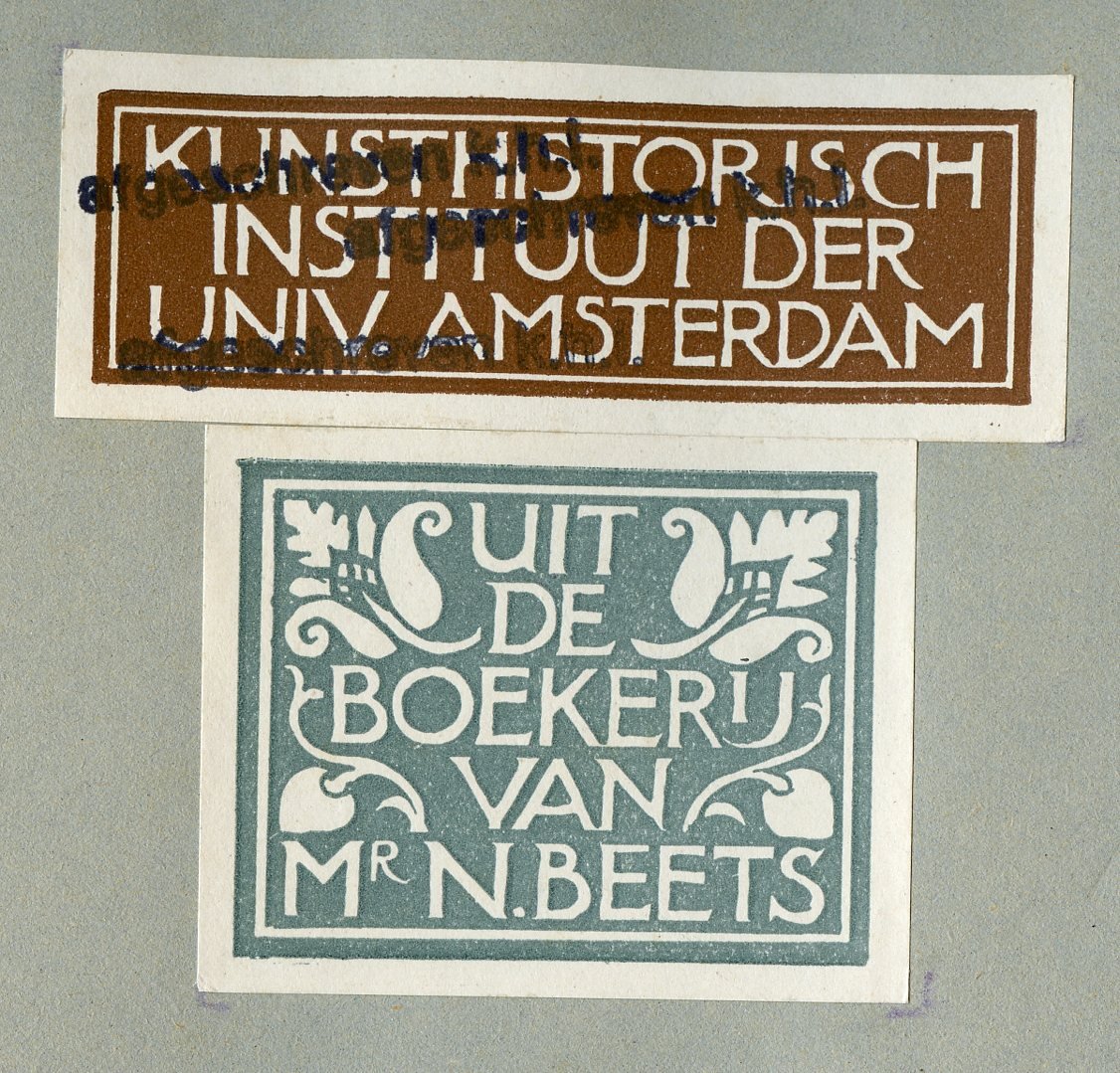 N.N. - Handschriften (afdrukken) uit de boekerij van Mr. N. Beets