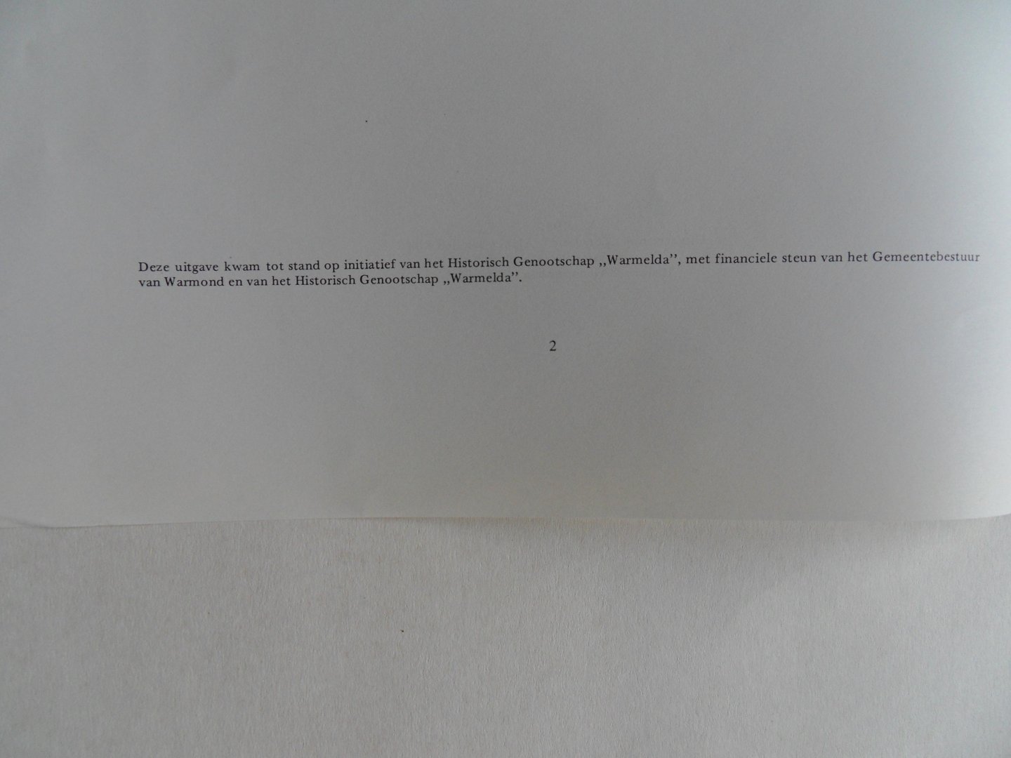 Steur, A.G. van der [ uitgegeven en voorzien van een inleiding door ]. - Chaerte van de Vrye Heerlickheydt Warmondt - een pre-kadastrale kaart uit 1667 vervaardigd door Johan Dou(w). [ Beperkte oplage ].