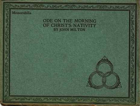 MILTON, John - Ode on the Morning of Christ's Nativity. (Memorabilia Nr. IV).