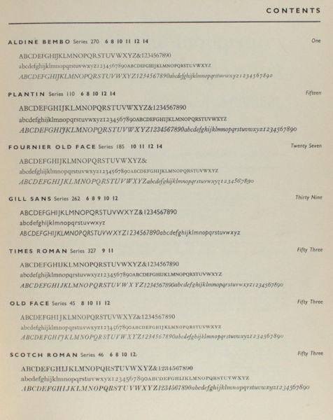  - The bookwork typefaces at Helys limited Dublin.