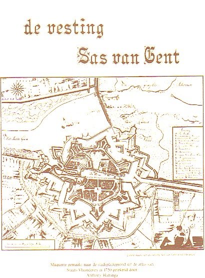 Rob Stock - De vesting Sas van Gent. Maquette gemaakt naar de stadsplattegrond uit de atlas van Staats-Vlaanderen in 1750 getekend door Anthony Hattinga.