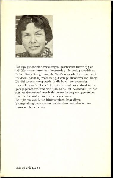 Rinser, Luise`.. Geautoriseerde vertaling  door Ruth Wolf - Een bos witte Narcissen