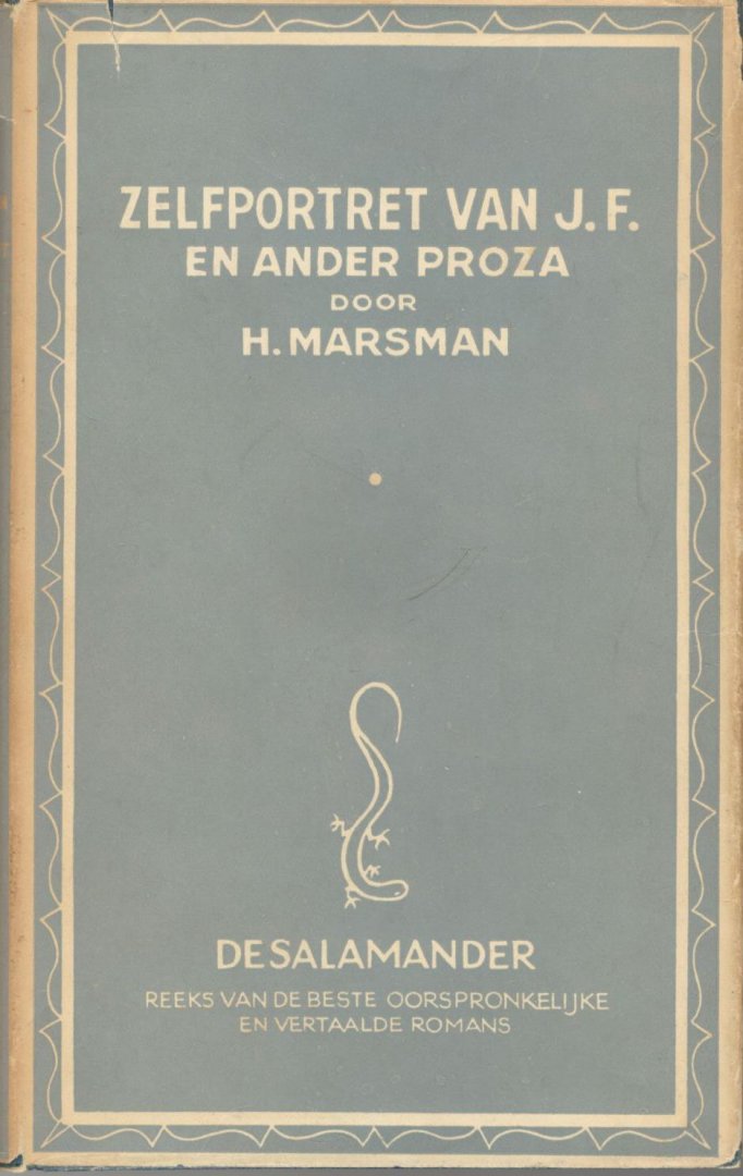 Marsman, H. - Zelfportret van J.F. en ander proza