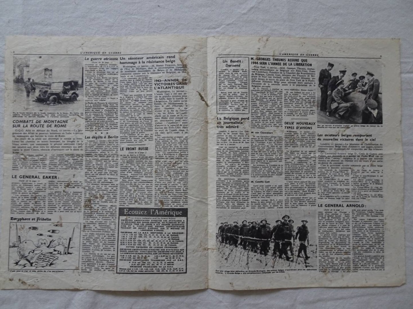 N.n.. - L'Amérique en Guerre. Le 12 Janvier 1944.