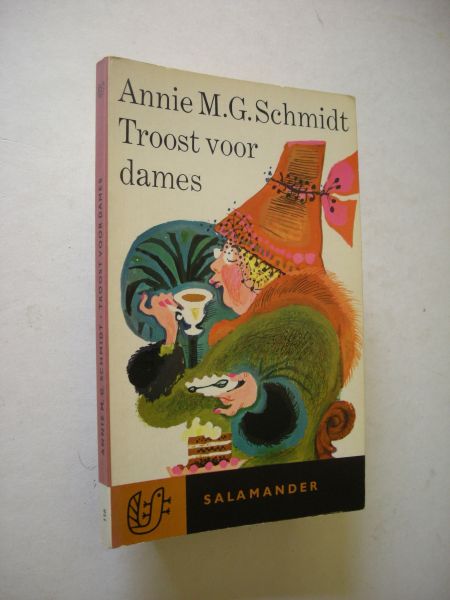 Schmidt, Annie M.G. / omslag Oxenaar - Troost voor dames. Een keuze uit de impressies van een simpele ziel