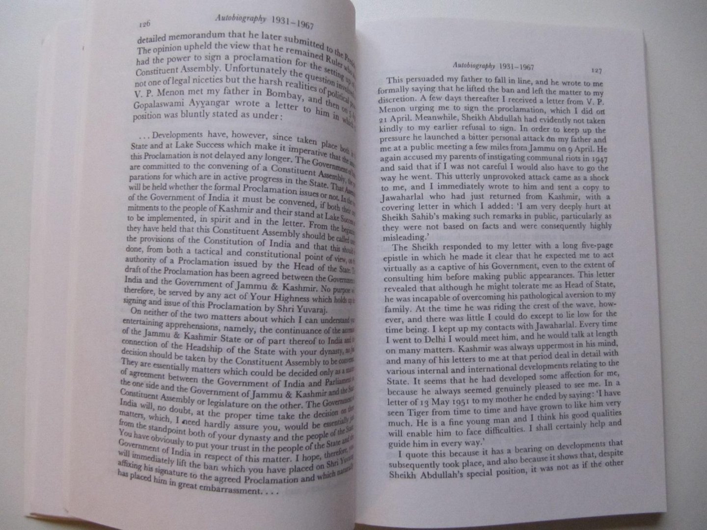 Karan Singh - Karan Singh Autobiography